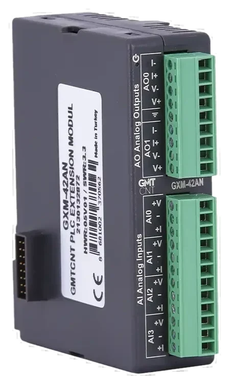 GXM-42AN 4AI, 2AO - Yerli Üretim Analog Modüller