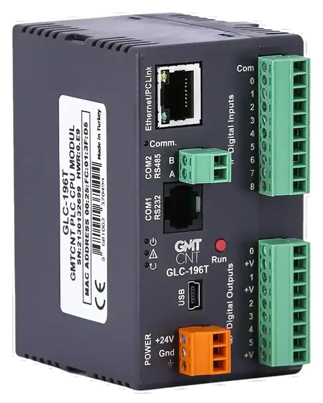 GLC-196T 9DI, 6TO - Yerli Üretim PLC - CPU Modülleri
